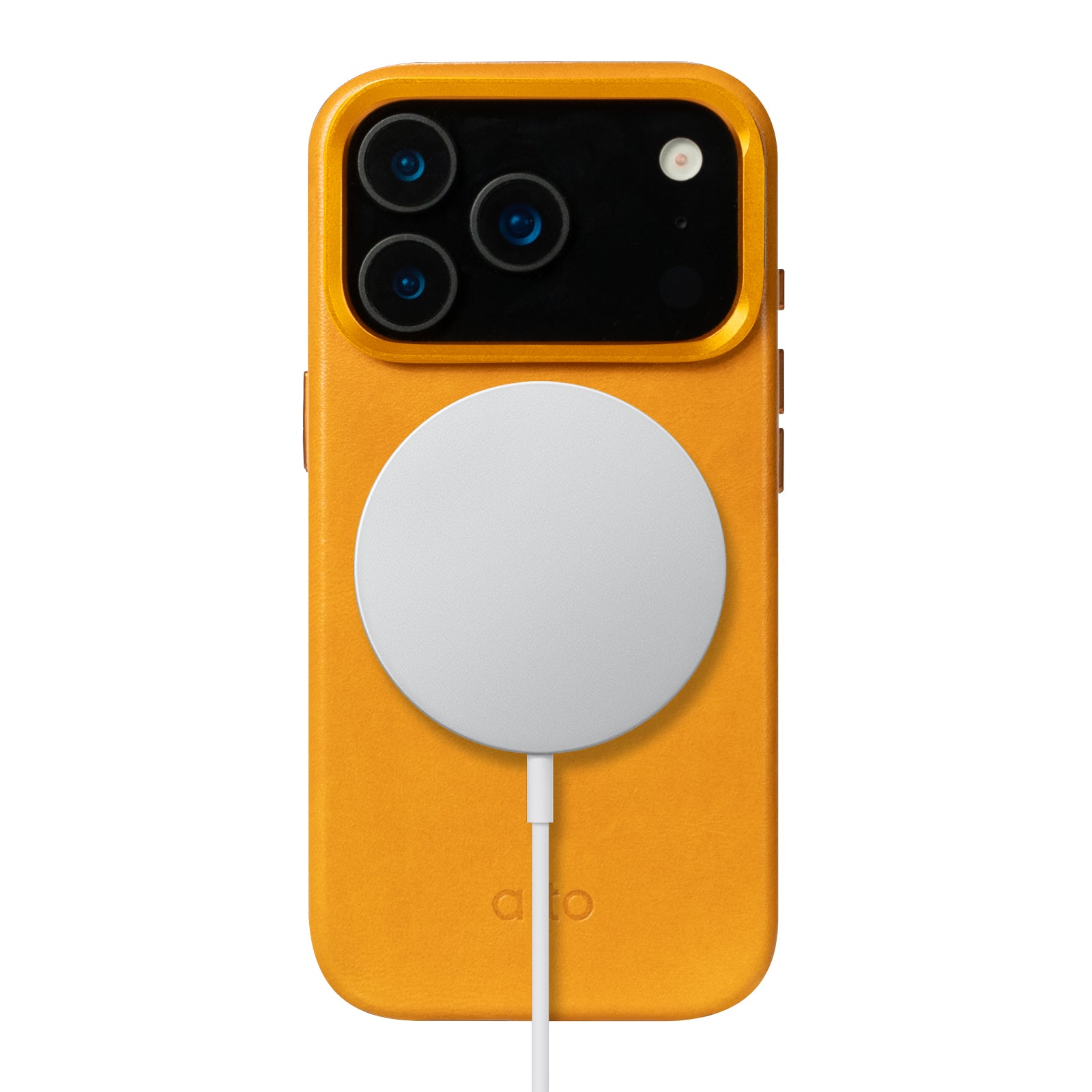 iPhone 17 Pro  - Uplop 磁吸支架皮革手機殼 - 焦糖棕