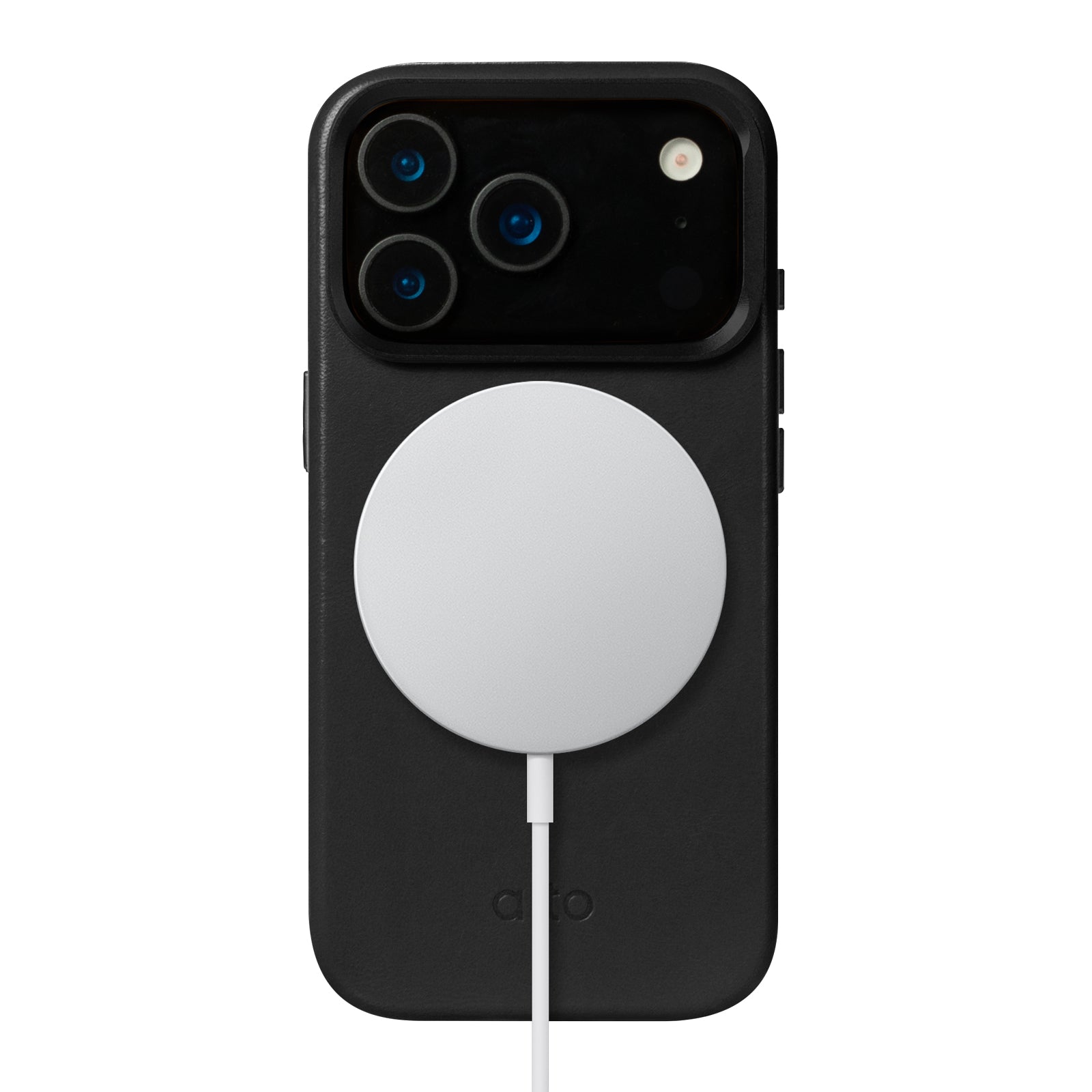 iPhone 17 Pro  - Uplop 磁吸支架皮革手機殼 - 渡鴉黑