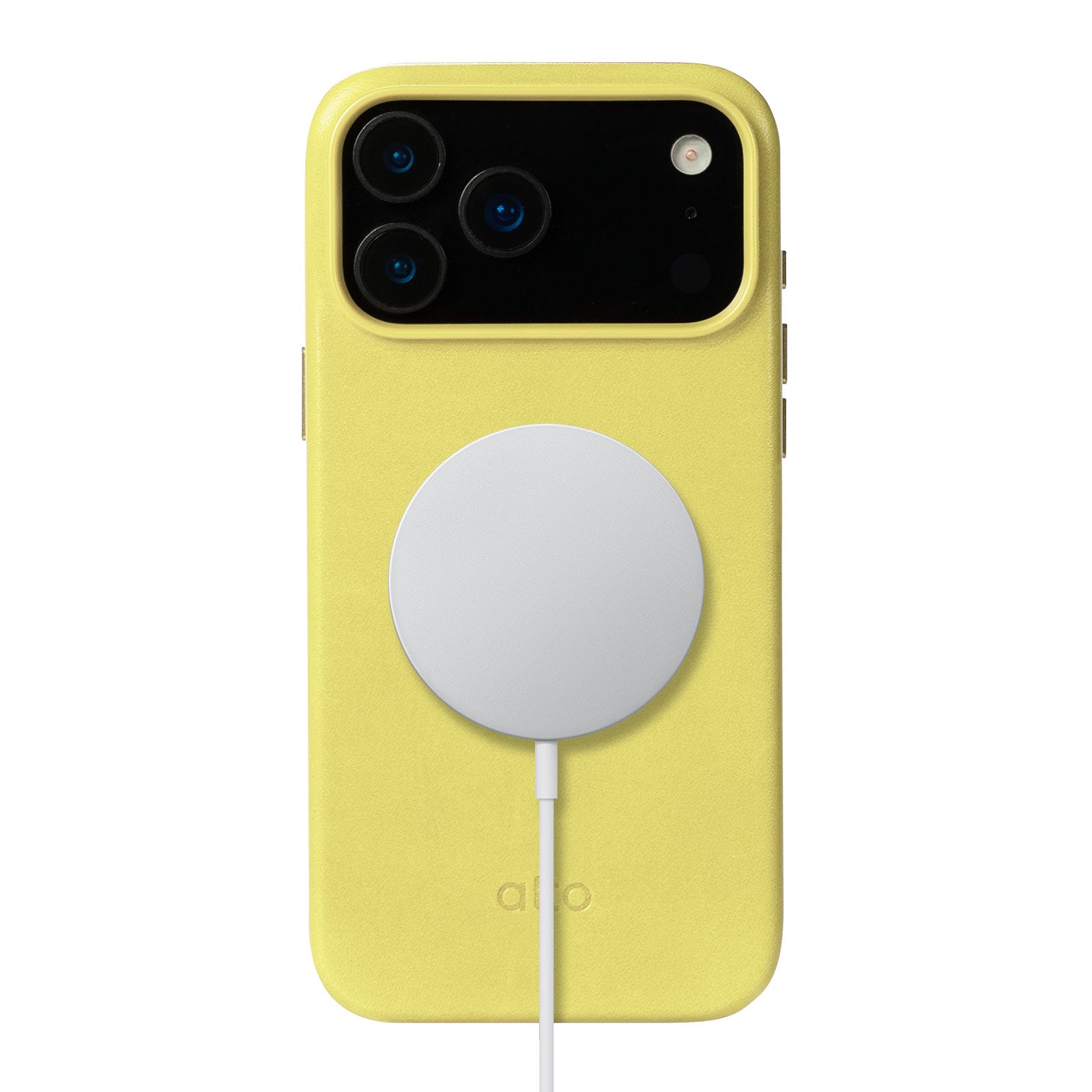 iPhone 17 Pro Max - Clop 磁吸皮革手機殼 - 晨曦黃