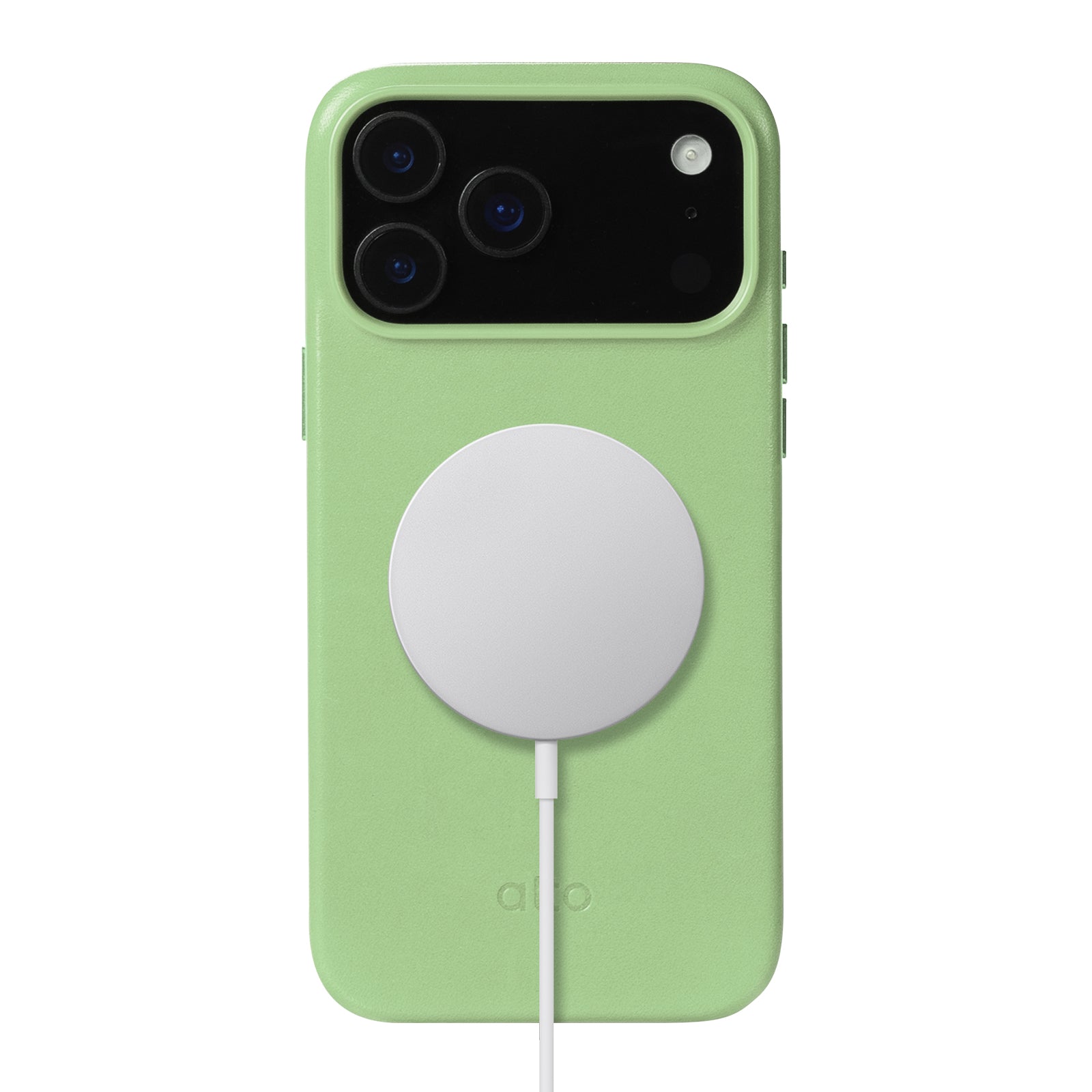 iPhone 17 Pro Max - Clop 磁吸皮革手機殼 - 苔蘚綠