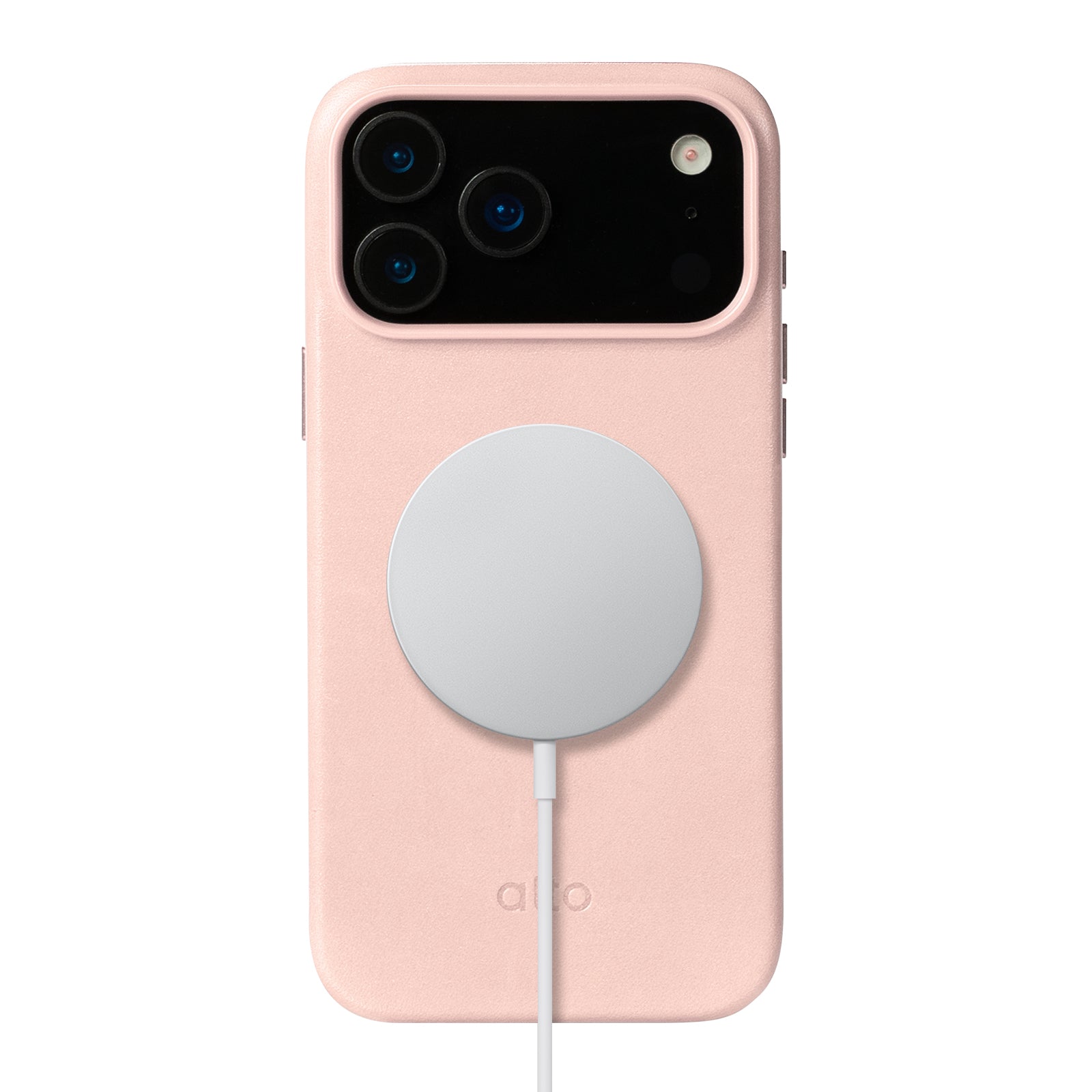 iPhone 17 Pro Max - Clop 磁吸皮革手機殼 - 迷霧粉