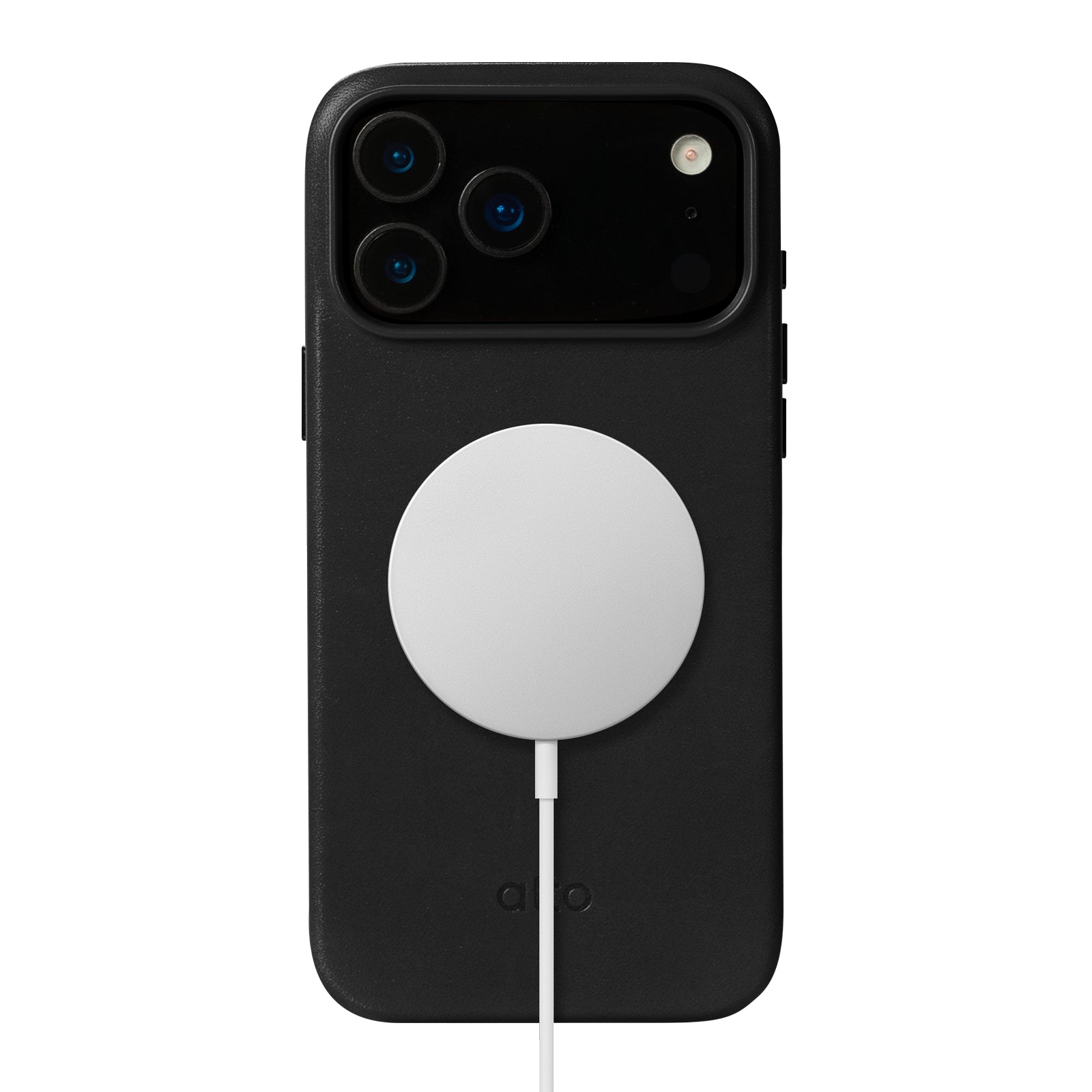 iPhone 17 Pro Max - Clop 磁吸皮革手機殼 - 渡鴉黑