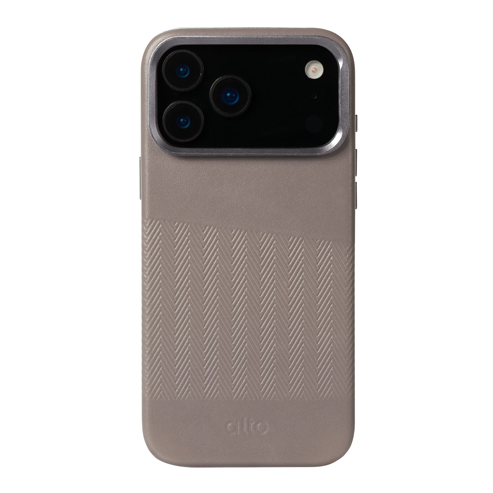 iPhone 17 Pro Max - Herring 磁吸支架皮革手機殼 - 礫石灰