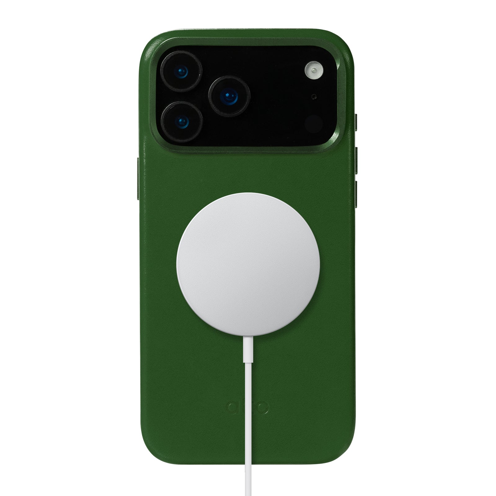 iPhone 17 Pro Max - Uplop 磁吸支架皮革手機殼 - 森林綠