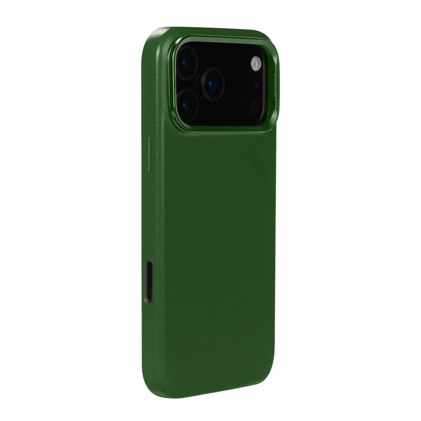 iPhone 17 Pro Max - Uplop 磁吸支架皮革手機殼 - 森林綠