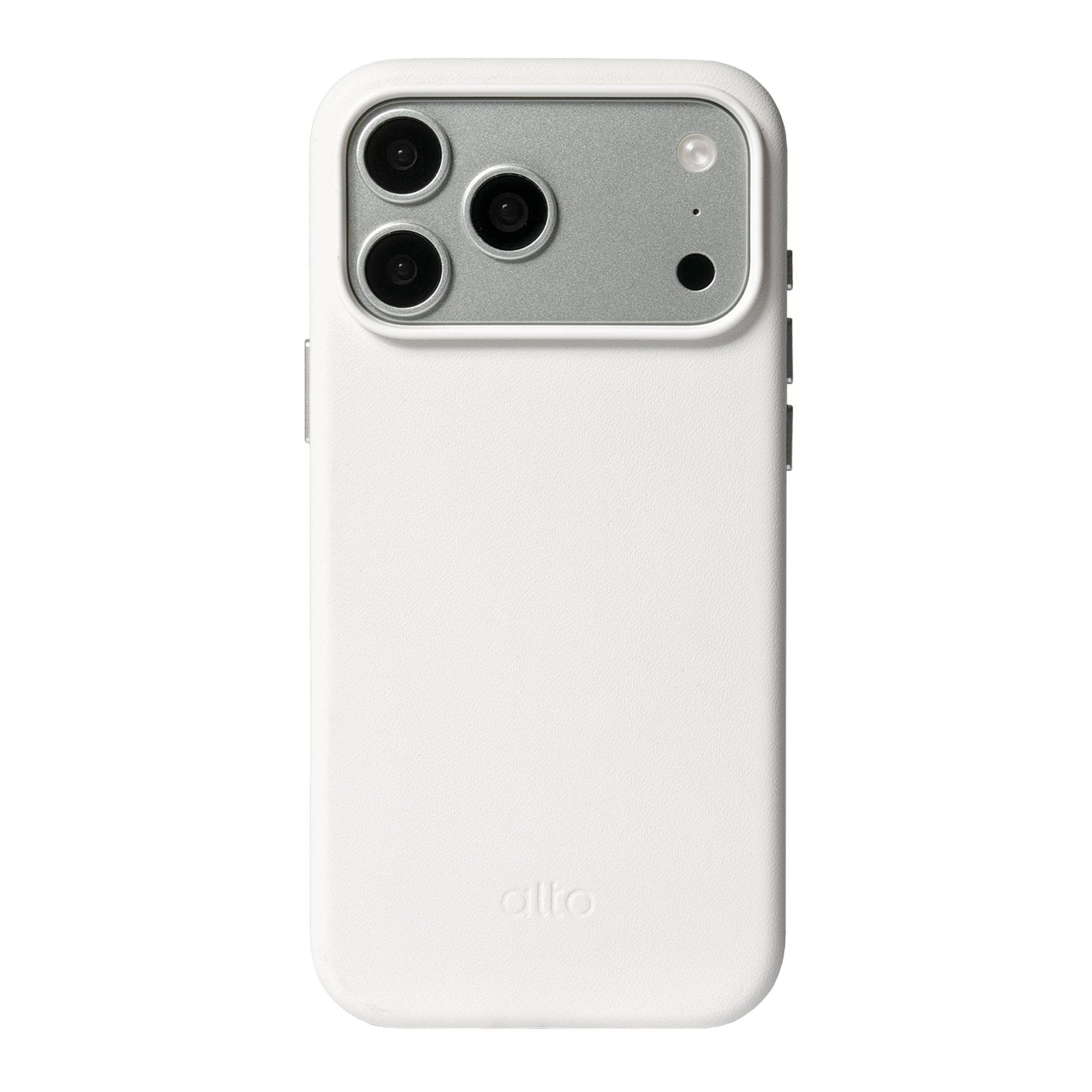 iPhone 18 Pro Max - Clop 磁吸皮革手機殼 - 霜月白