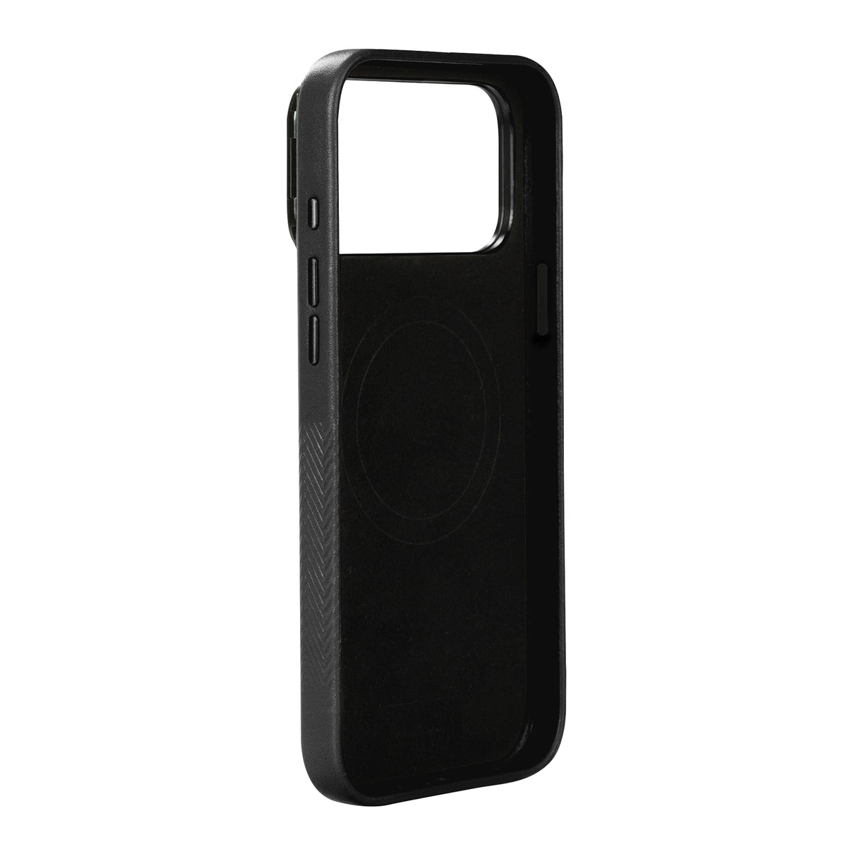 iPhone 18 Pro Max/17 Pro Max - Herring 磁吸支架皮革手機殼 - 渡鴉黑