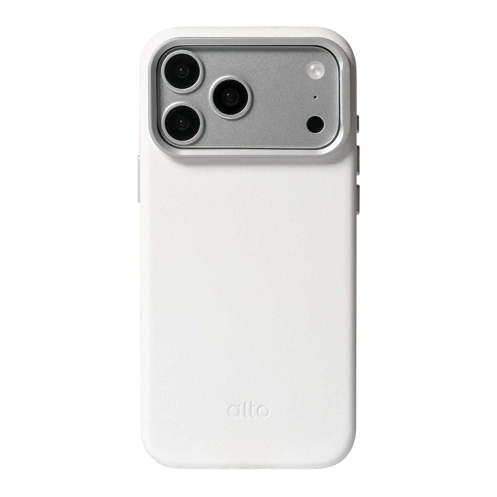 iPhone 18 Pro Max/17 Pro Max - Uplop 磁吸支架皮革手機殼 - 霜月白