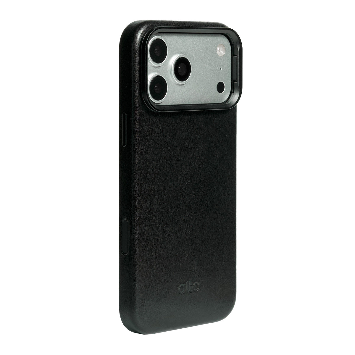 iPhone 18 Pro Max/17 Pro Max - Uplop 磁吸支架皮革手機殼 - 渡鴉黑