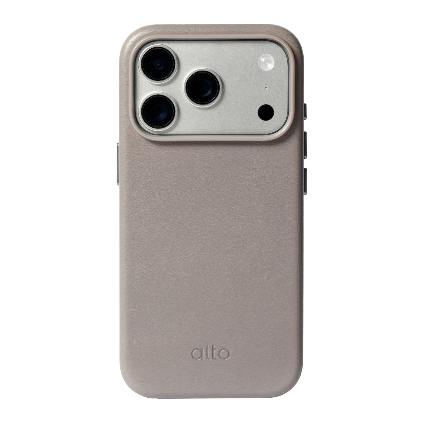 iPhone 18 Pro - Clop 磁吸皮革手機殼 - 礫石灰