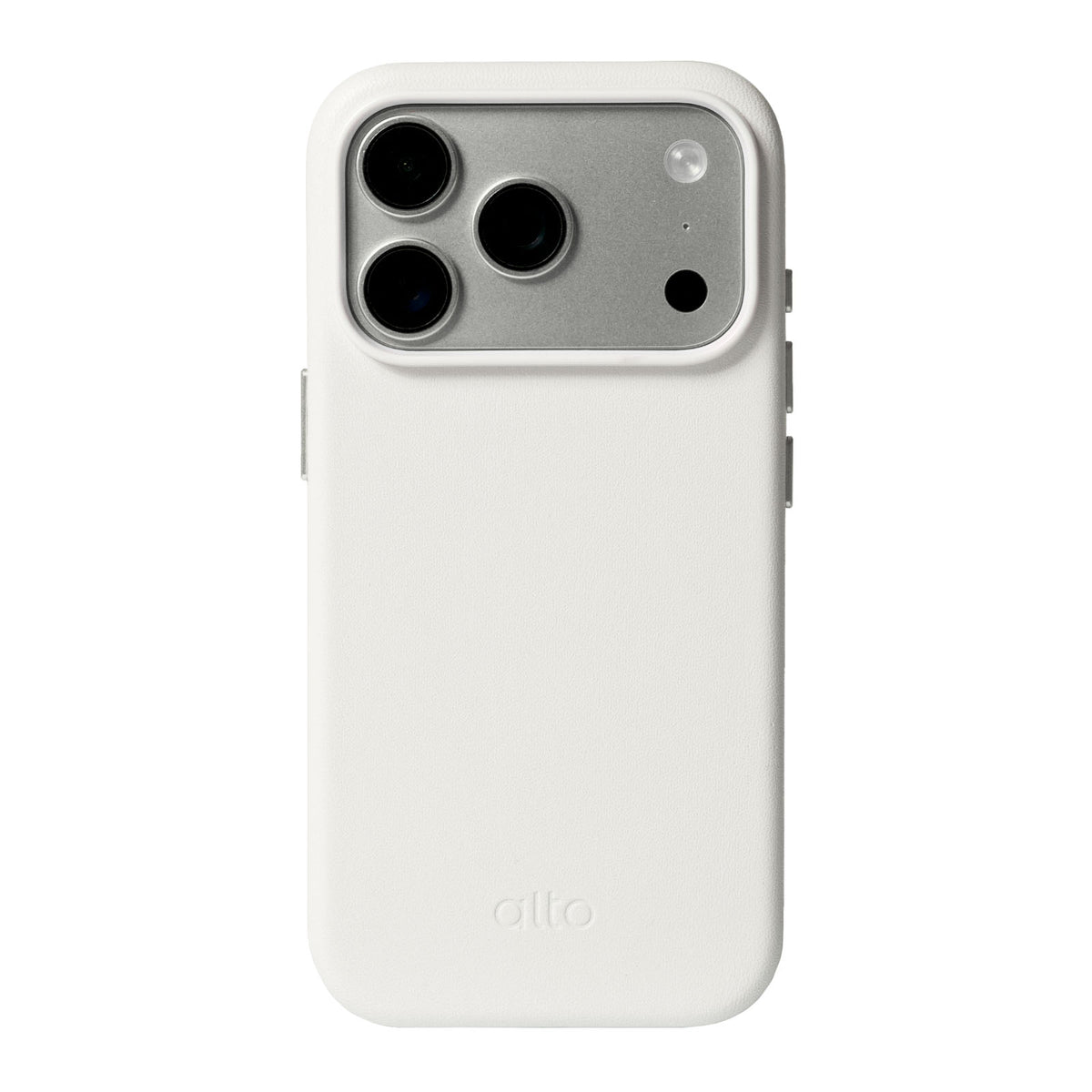 iPhone 18 Pro - Clop 磁吸皮革手機殼 - 霜月白