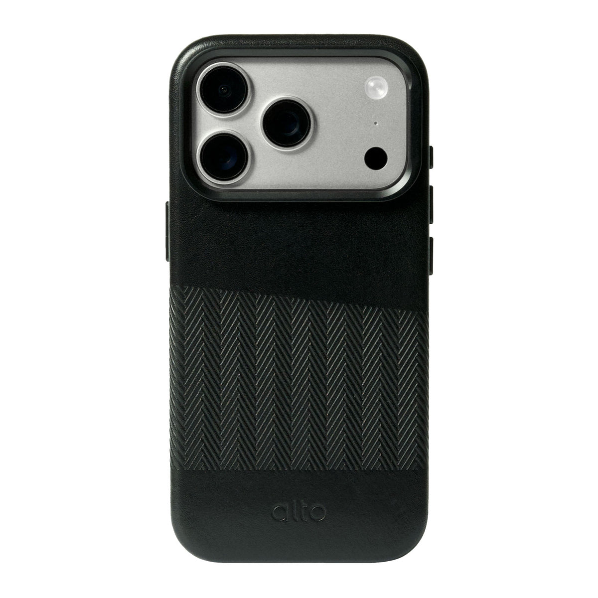 iPhone 18 Pro/17 Pro - Herring 磁吸支架皮革手機殼 - 渡鴉黑