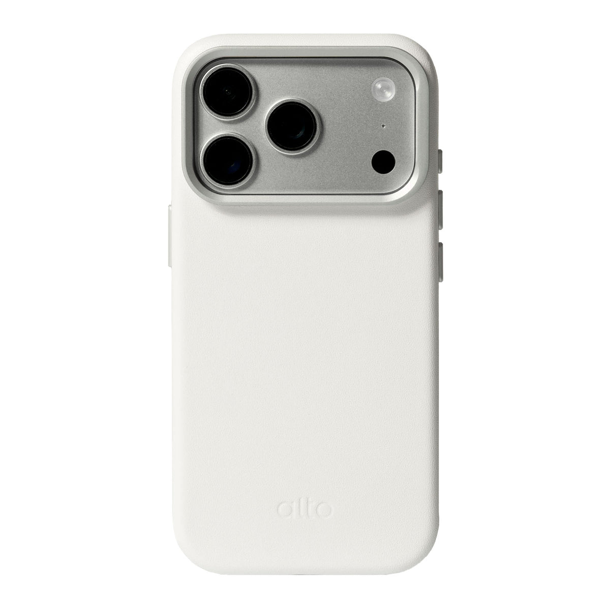 iPhone 18 Pro/17 Pro - Uplop 磁吸支架皮革手機殼 - 霜月白