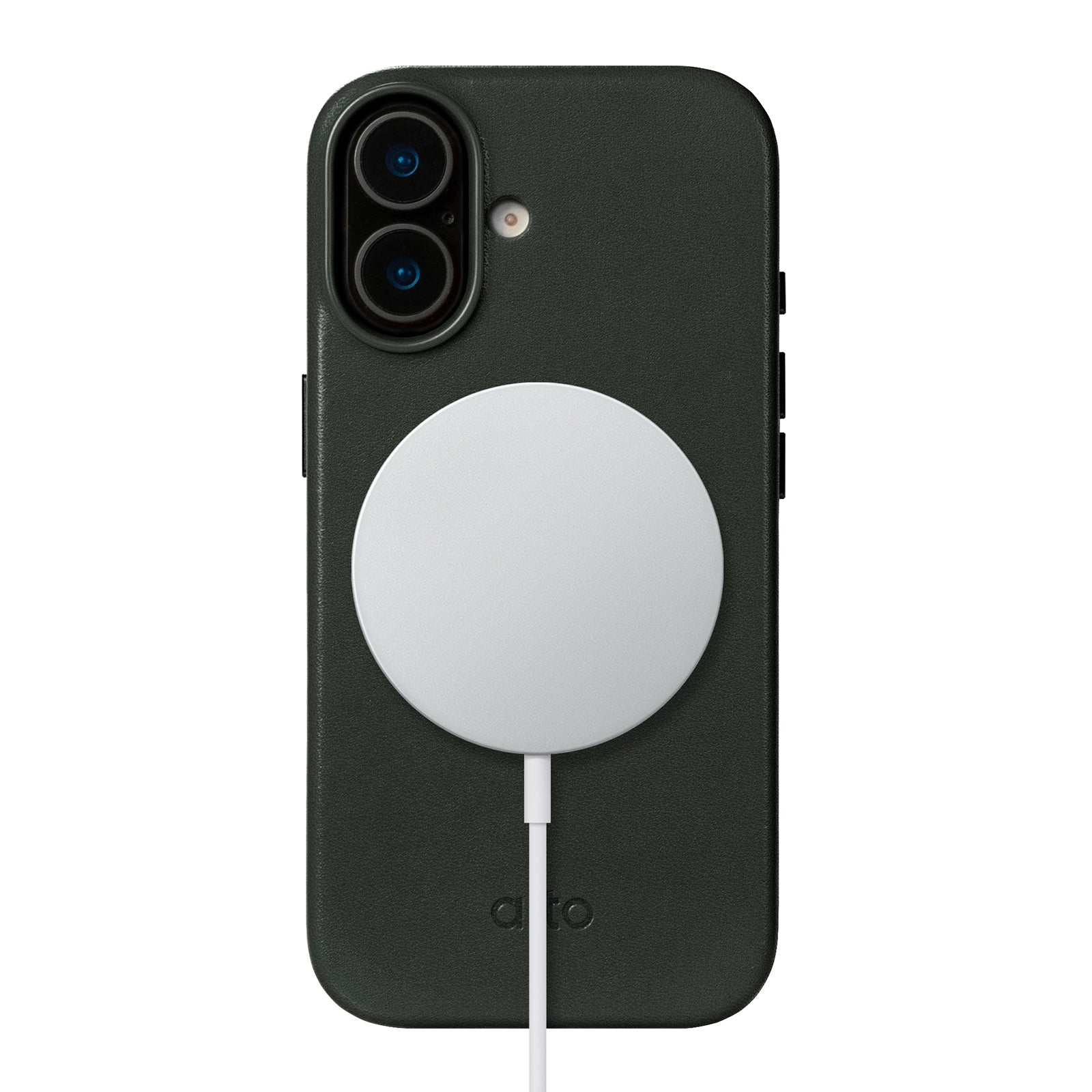 iPhone 17 - Clop 磁吸皮革手機殼 - 渡鴉黑