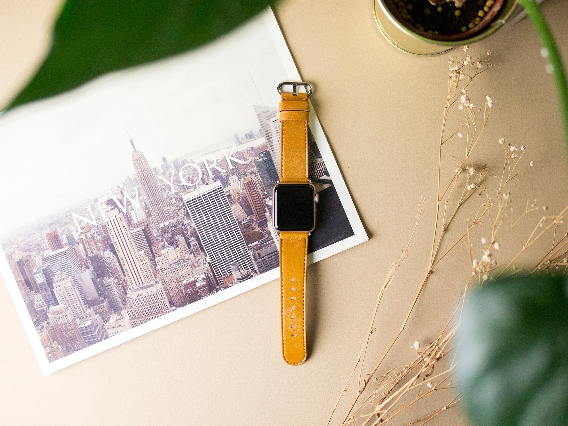 惜福品 - Apple Watch 皮革錶帶 - 38-42mm - 焦糖棕