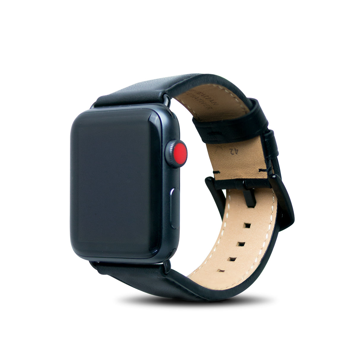Alto Apple Watch 皮革錶帶 - 42/44/45/49mm - 渡鴉黑