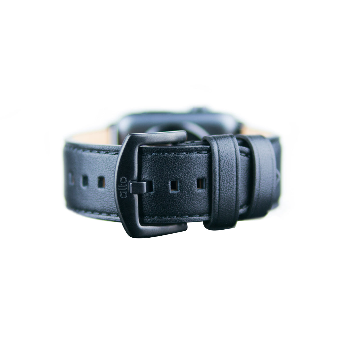 Alto Apple Watch 皮革錶帶 - 42/44/45/49mm - 渡鴉黑