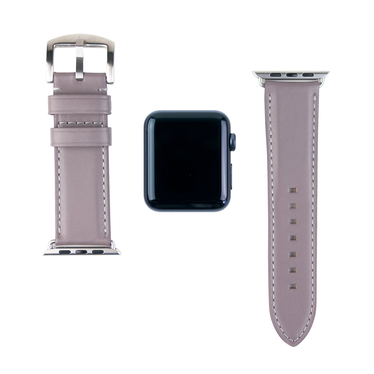 惜福品 - Apple Watch 皮革錶帶 - 44-49mm - 礫石灰