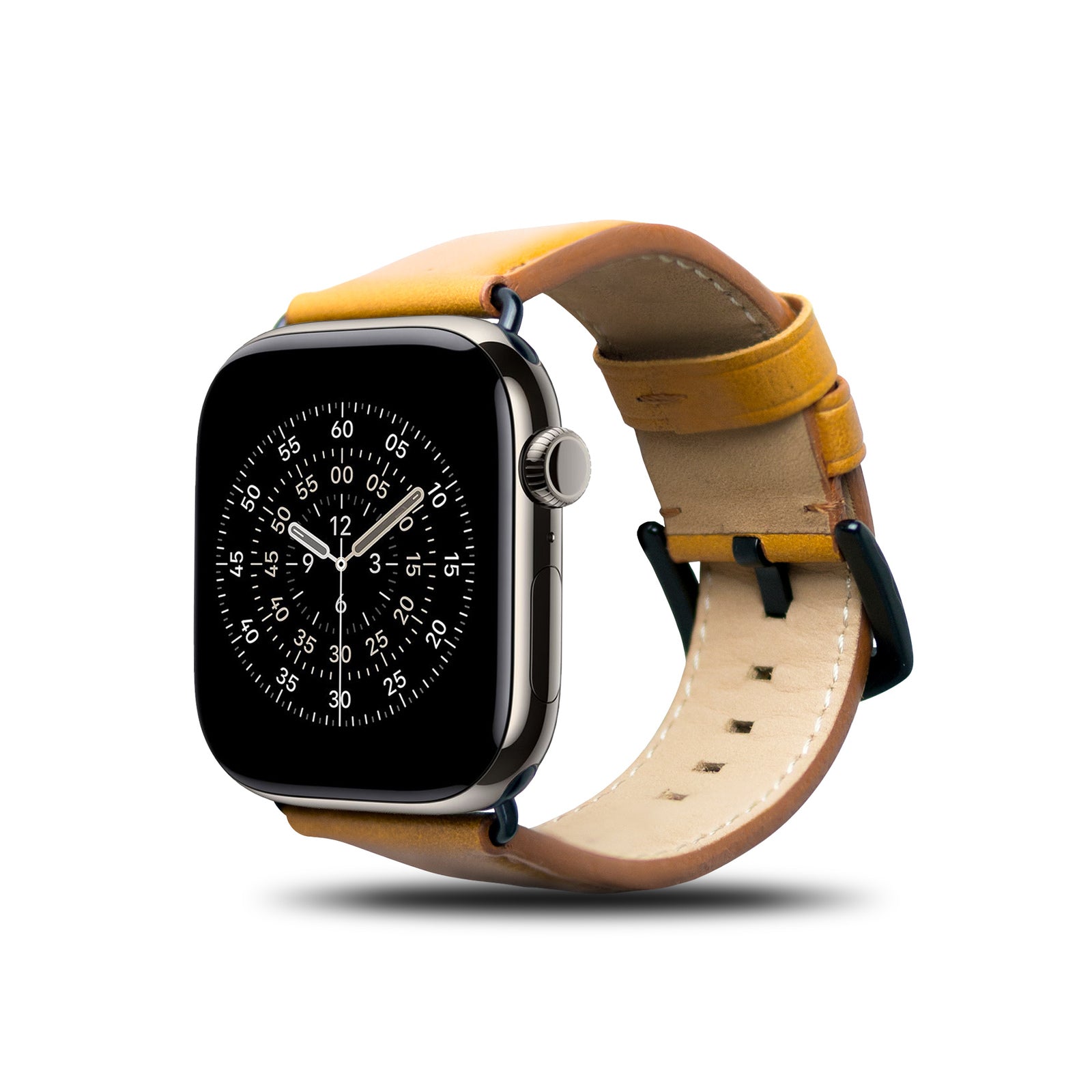 Apple Watch 皮革錶帶 - 44-49mm - 焦糖棕