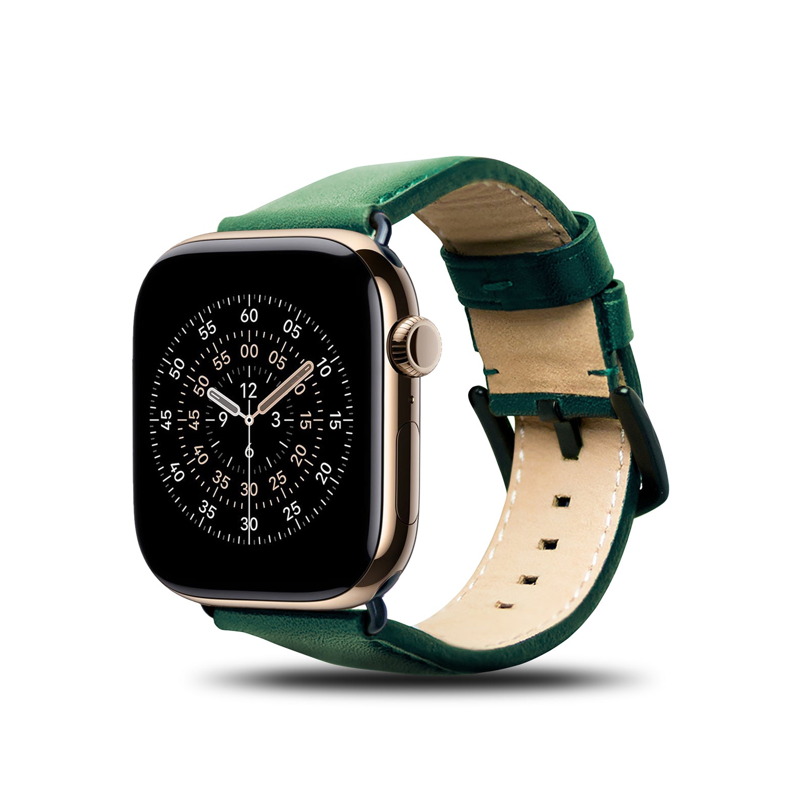 Apple Watch 皮革錶帶 - 44-49mm - 森林綠