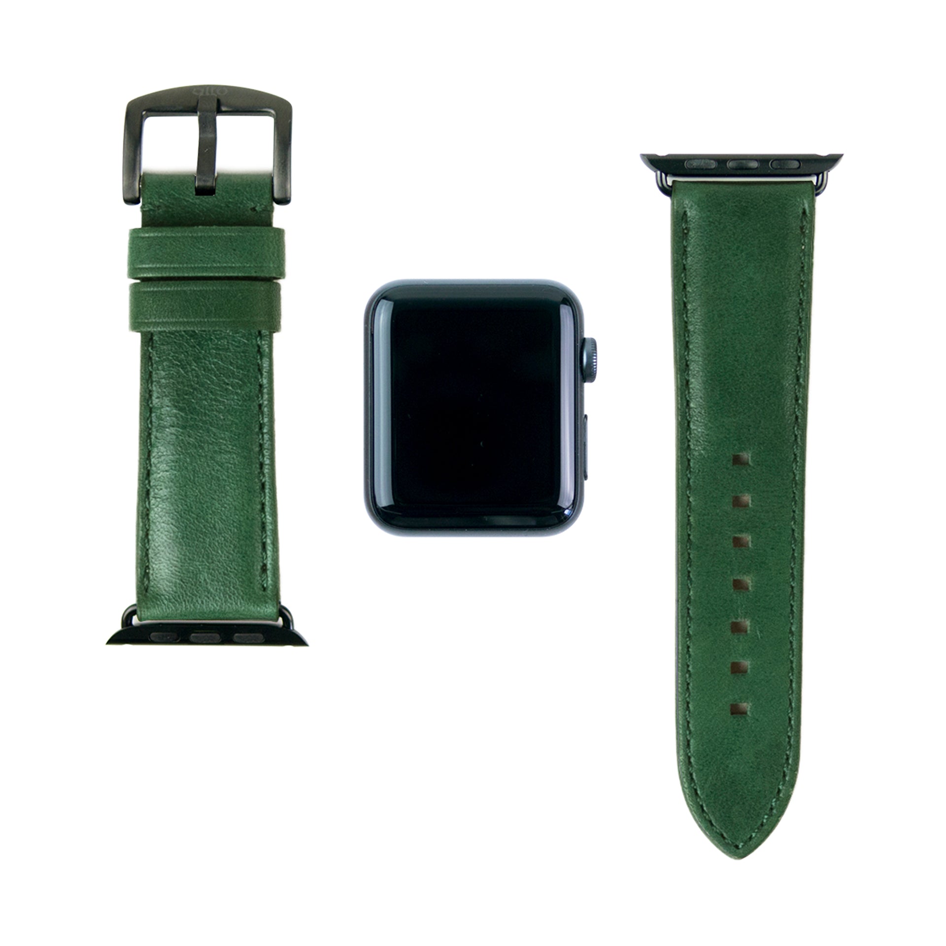 惜福品 - Apple Watch 皮革錶帶 - 44-49mm - 森林綠