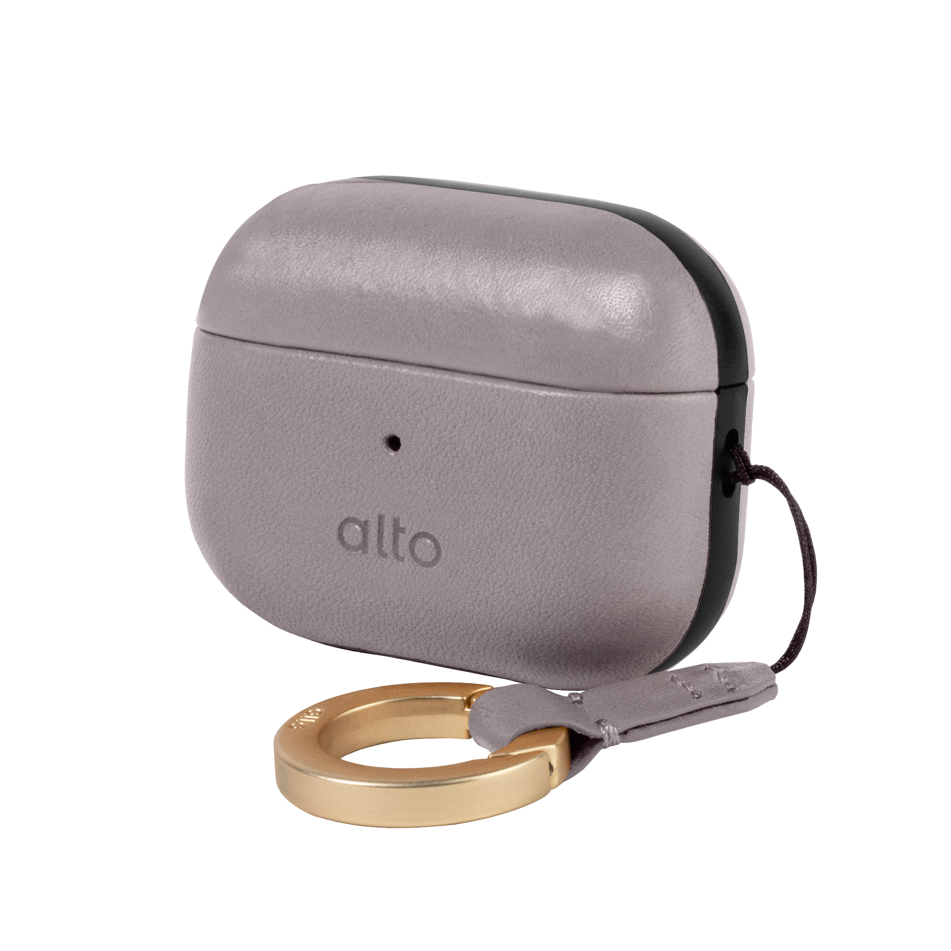 AirPods Pro 3 皮革保護套 - 礫石灰