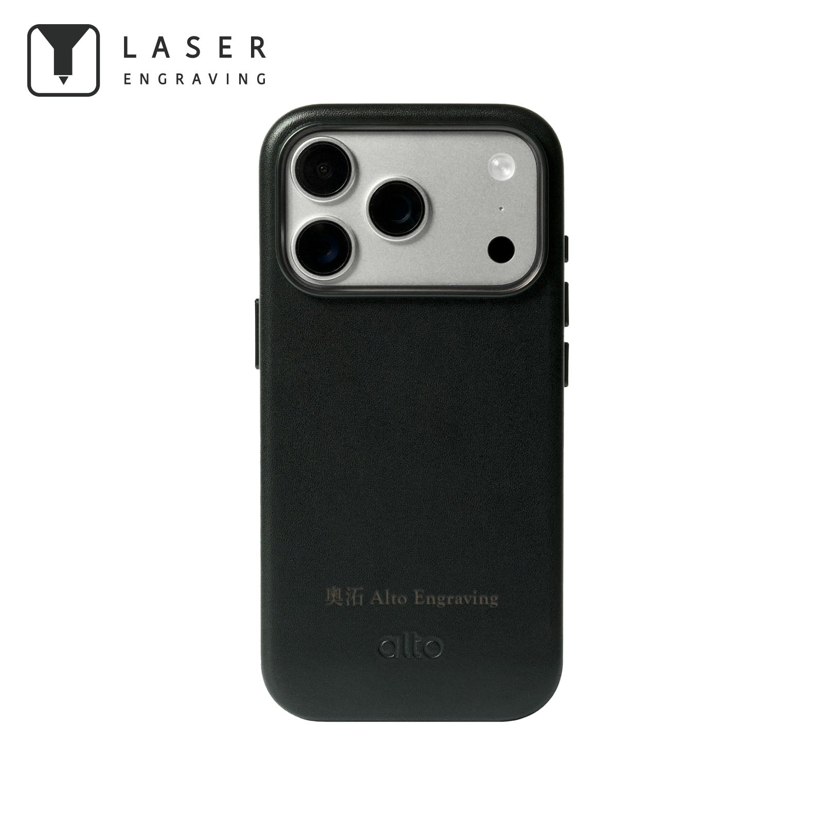 iPhone 18 Pro - Clop 磁吸皮革手機殼 - 渡鴉黑