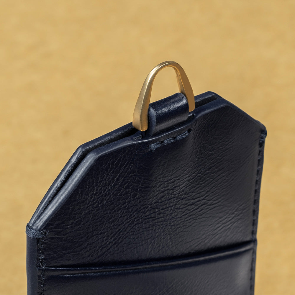 惜福品 - 皮革證件套 - 海軍藍