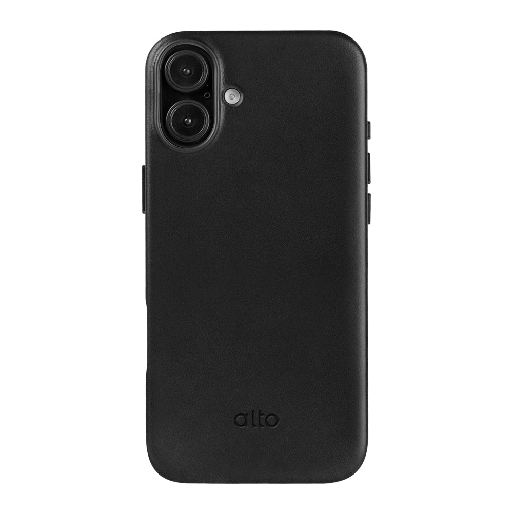 惜福品 - iPhone 16 Plus - Clop 磁吸皮革手機殼 - 渡鴉黑