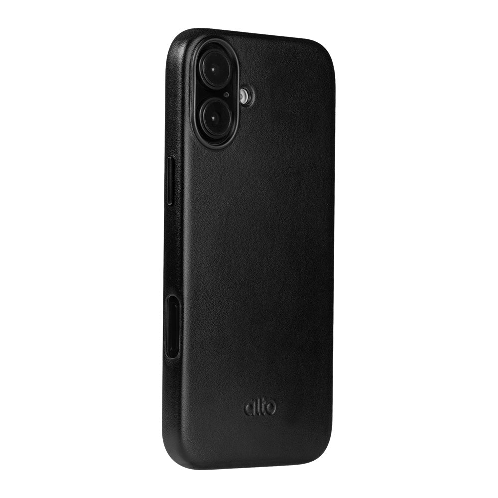 惜福品 - iPhone 16 Plus - Clop 磁吸皮革手機殼 - 渡鴉黑