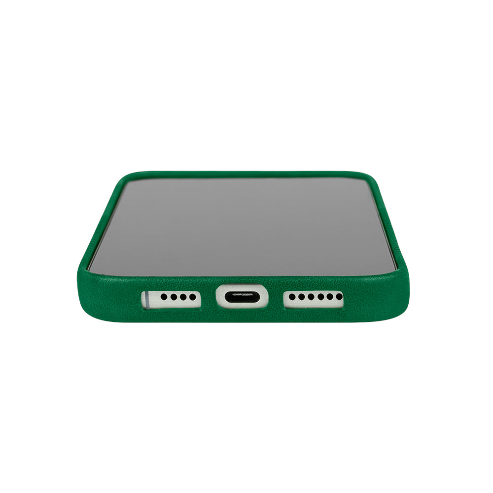 iPhone 16 Pro Max - Herring 磁吸壓紋皮革手機殼 - 森林綠