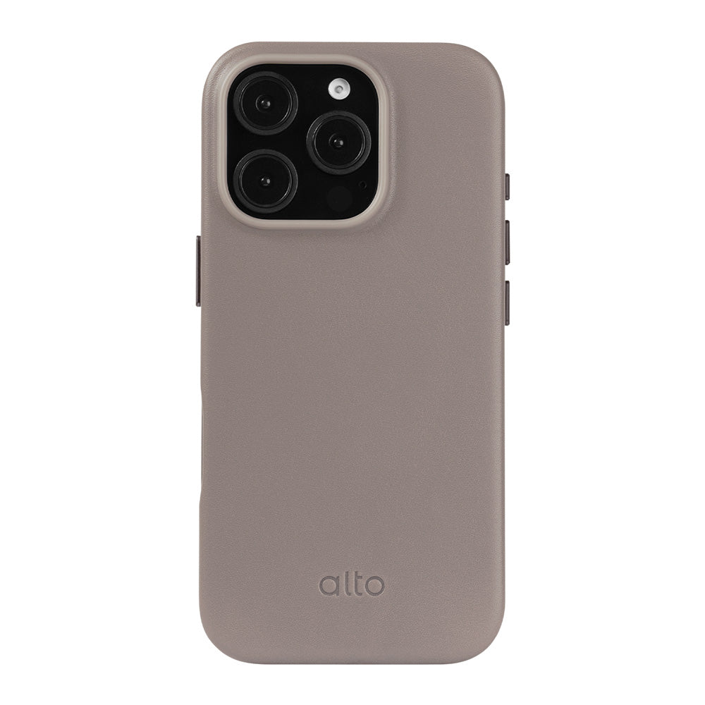 iPhone 16 Pro - Clop 磁吸皮革手機殼 - 礫石灰