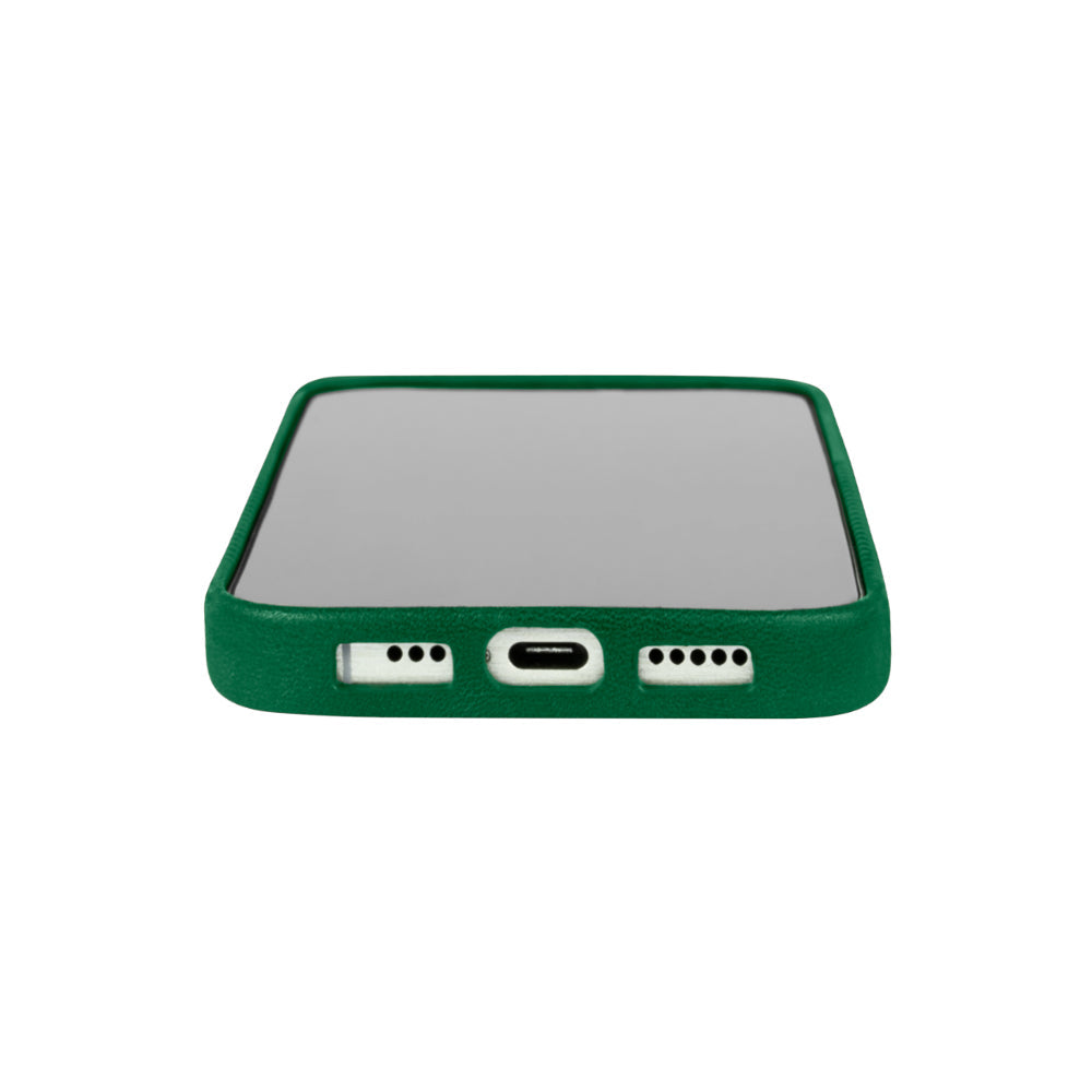 iPhone 16 Pro - Herring 磁吸壓紋皮革手機殼 - 森林綠