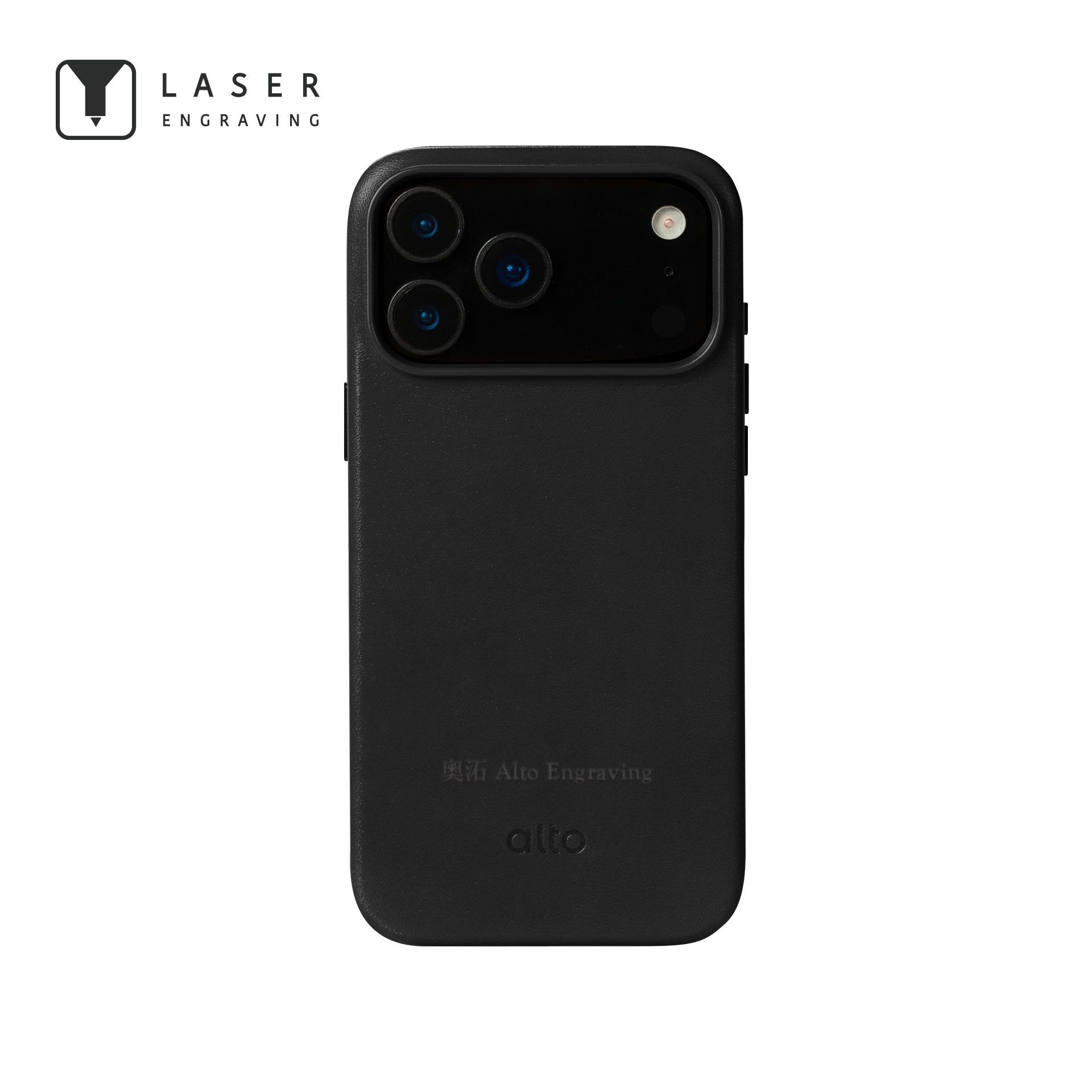iPhone 17 Pro Max - Clop 磁吸皮革手機殼 - 渡鴉黑