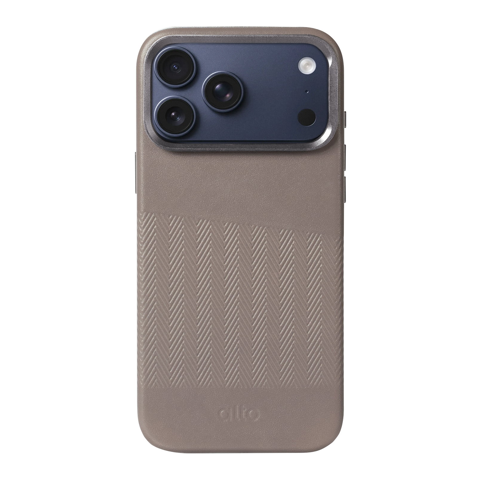 iPhone 17 Pro Max - Herring 磁吸支架皮革手機殼 - 礫石灰