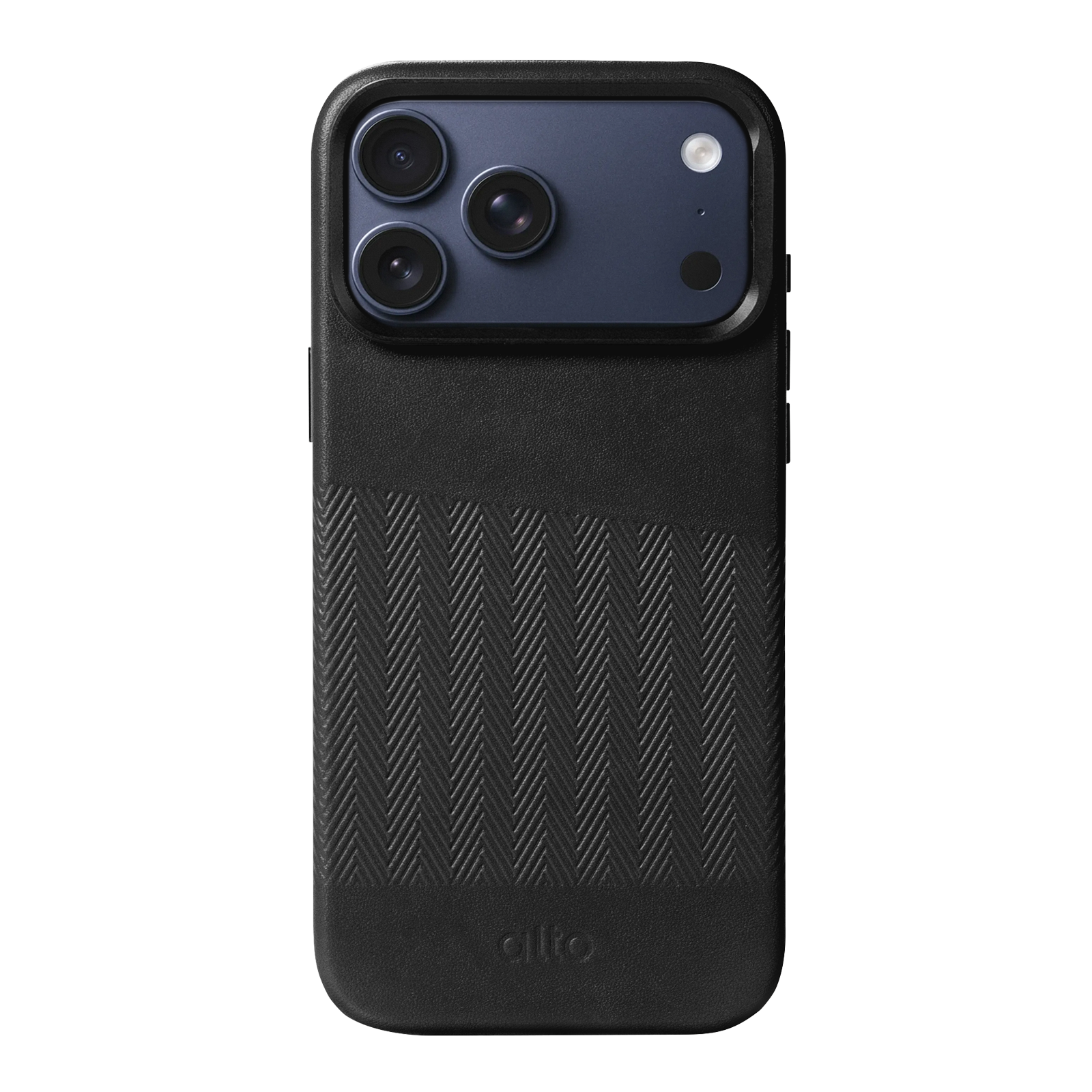 iPhone 17 Pro Max - Herring 磁吸支架皮革手機殼 - 渡鴉黑