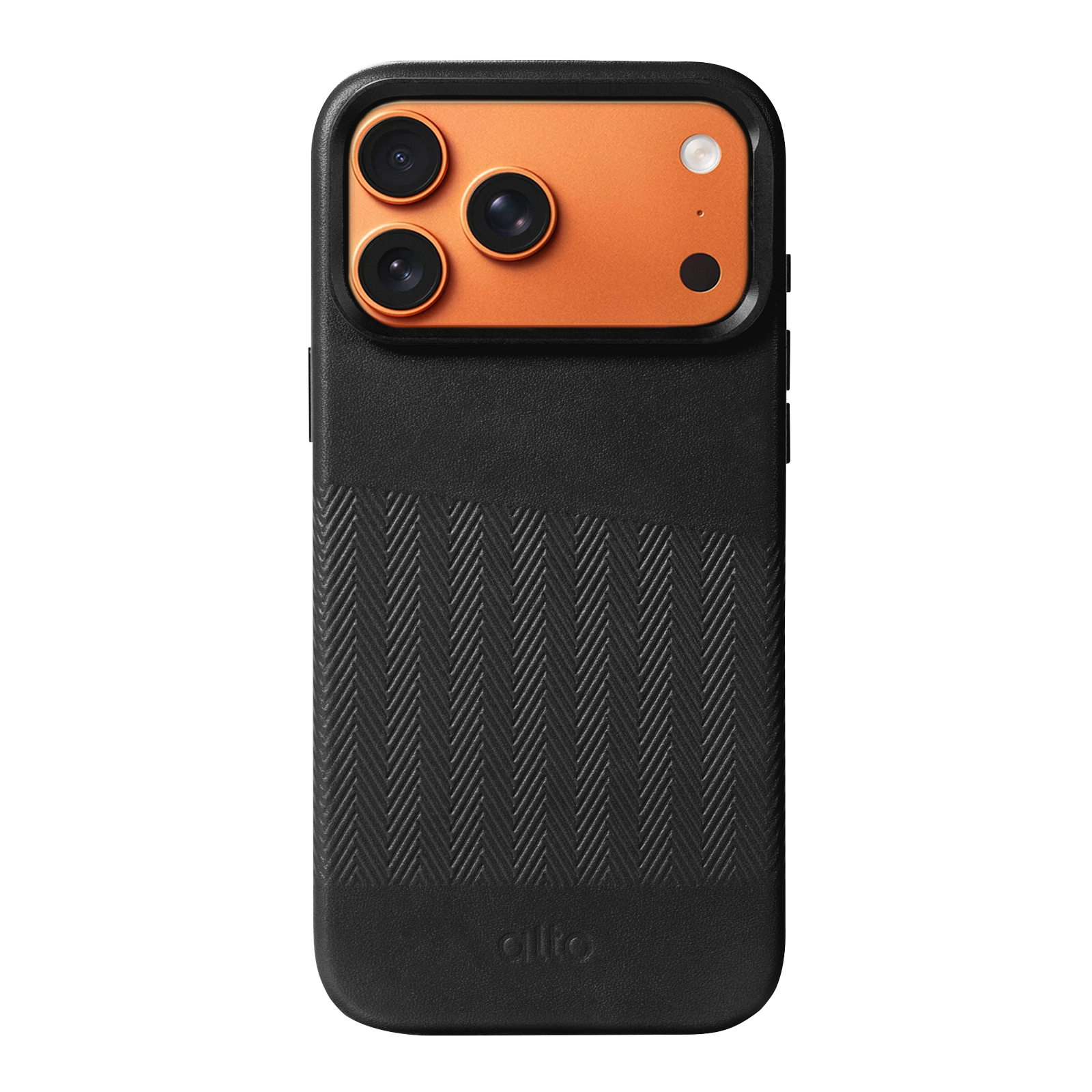 iPhone 17 Pro Max - Herring 磁吸支架皮革手機殼 - 渡鴉黑