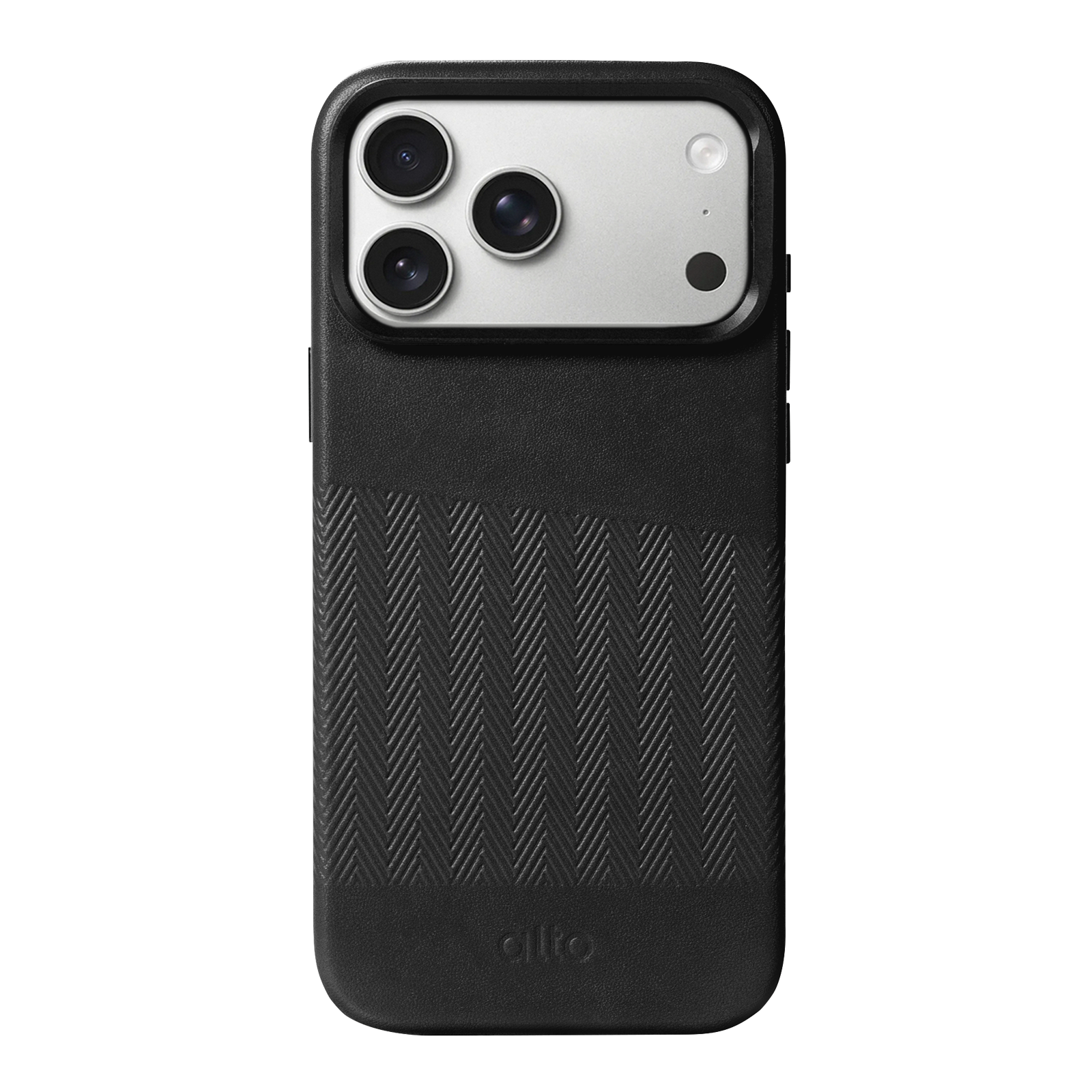 iPhone 17 Pro Max - Herring 磁吸支架皮革手機殼 - 渡鴉黑