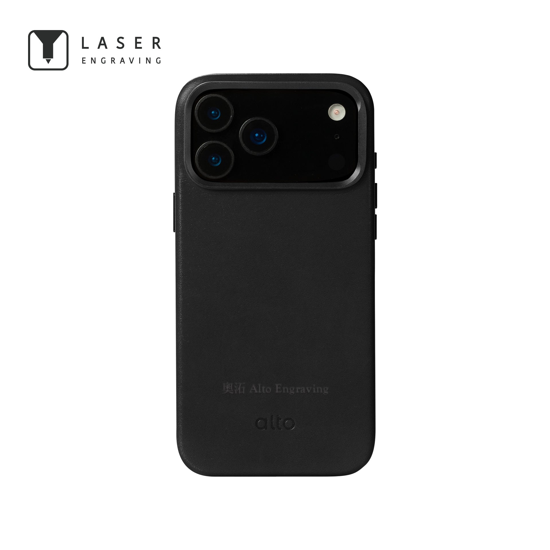 iPhone 17 Pro Max - Uplop 磁吸支架皮革手機殼 - 渡鴉黑
