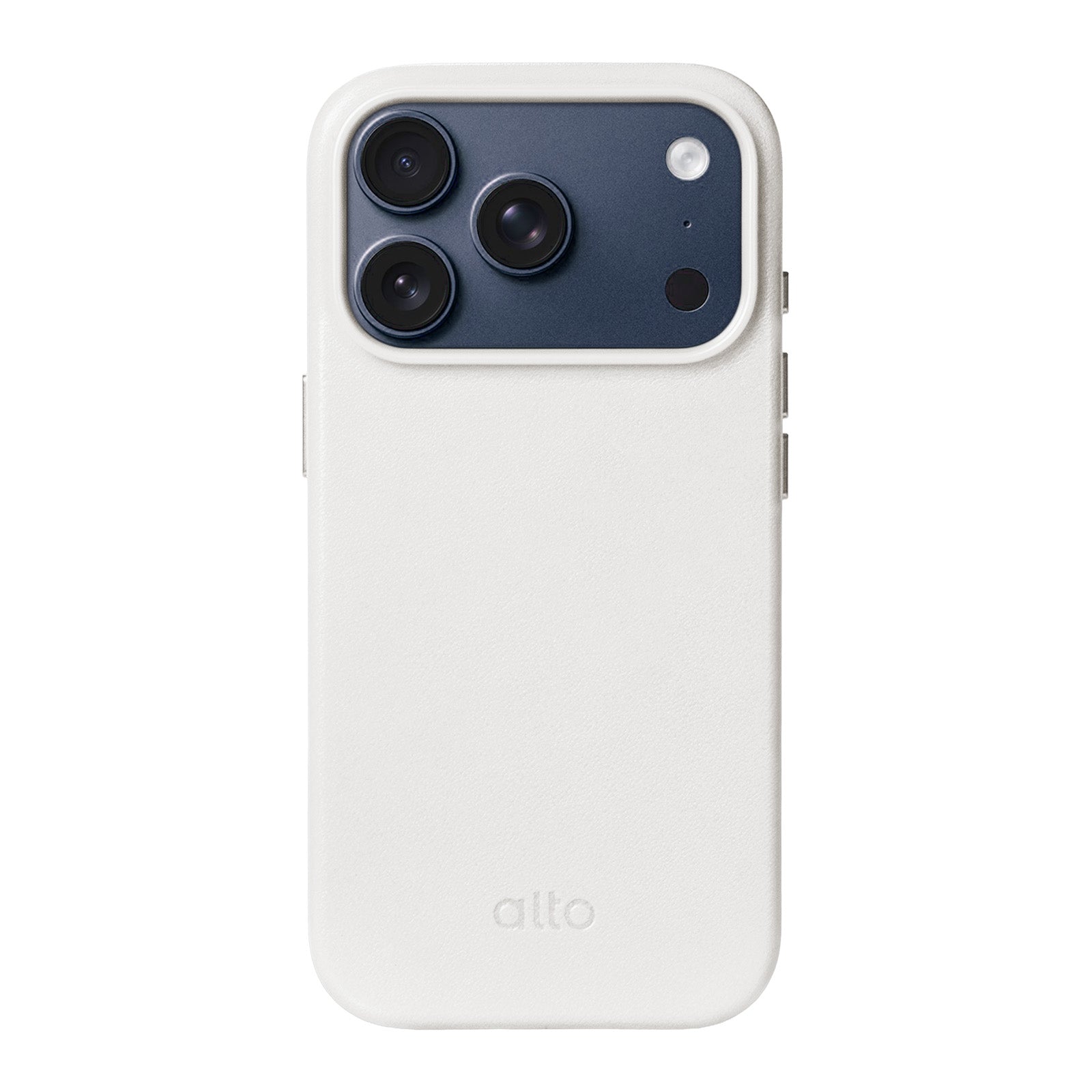 iPhone 17 Pro - Clop 磁吸皮革手機殼 - 霜月白