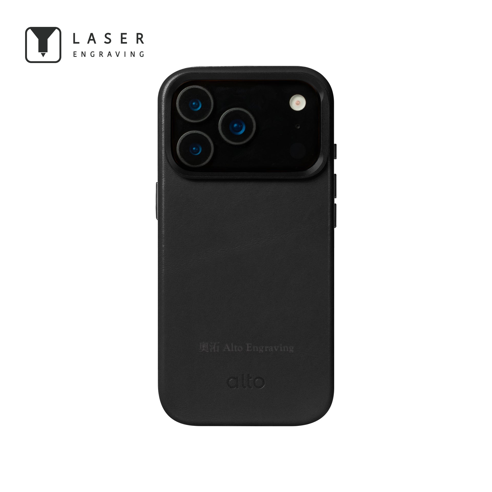 iPhone 17 Pro  - Uplop 磁吸支架皮革手機殼 - 渡鴉黑