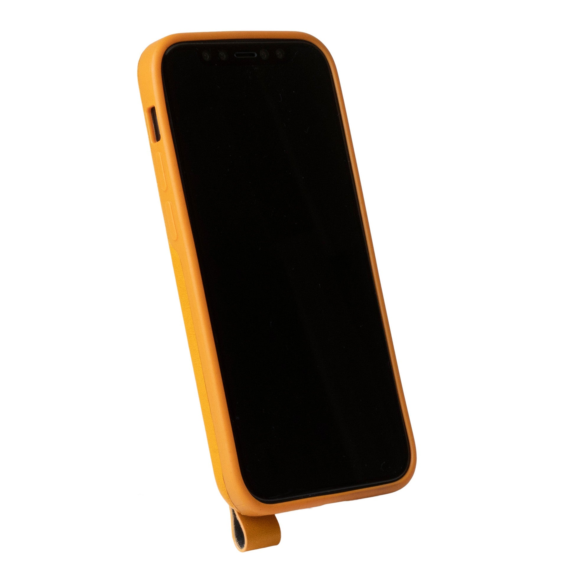 惜福品 - iPhone 12 mini - Anello 360 掛繩皮革手機殼 - 焦糖棕