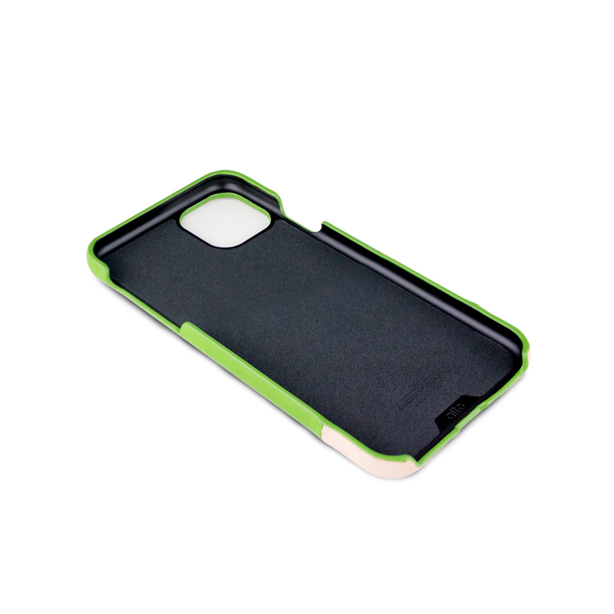 惜福品 - iPhone 11 Pro Max - Metro 插卡式皮革手機殼 - 萊姆綠/本色